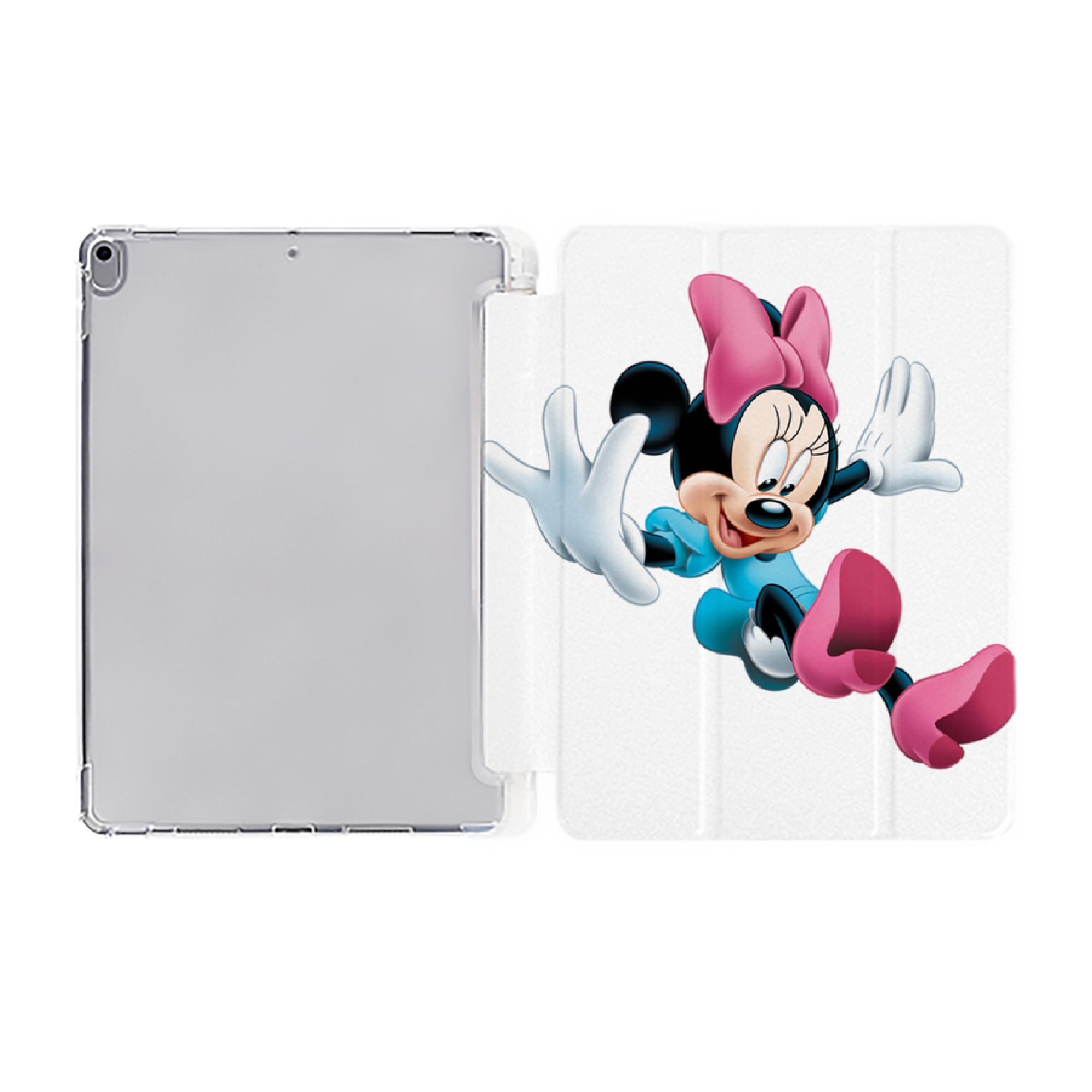 （画像用） ミッキーマウス Mickey Mouse IPad ケース ペン収納付き 三つ折りスタンド PUレザー×シリコン 対応機種9.5/10.5/10.9インチ